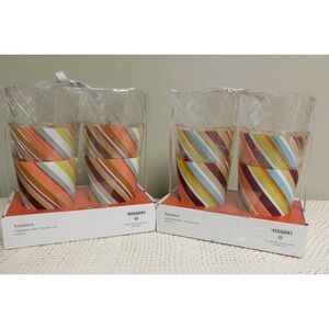 Missoni for Target Multicolor Stripe Plastic Tumblers 20th Anniversary NIP 8 pcs